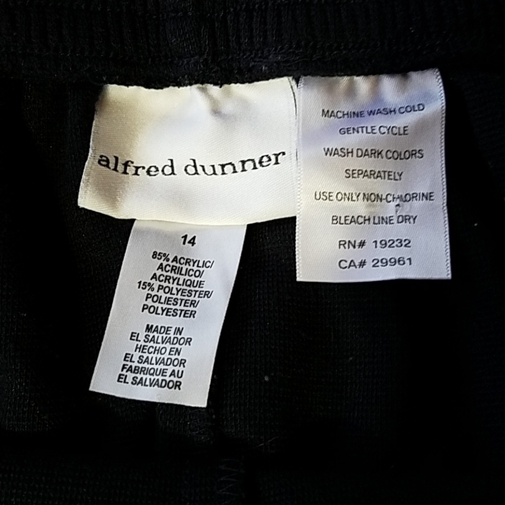 Alfred Dunner Dark Blue Trousers 14 w pockets - Picture 5 of 5